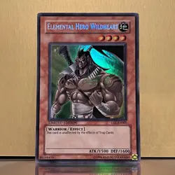 YuGiOh • Elemental Hero Wildheart • GSE-EN001 • Limited Edition Holo • LP - Image 1