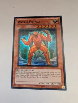 Worm Prince HA02-EN053 Hidden Arsenal 2 1st Edition Super Rare Yugioh - Image 1