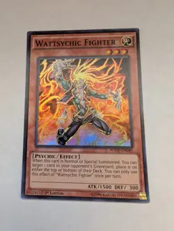 Wattsychic Fighter WSUP-EN041 World Superstars 1st Edition Super Rare Yugioh - Image 1