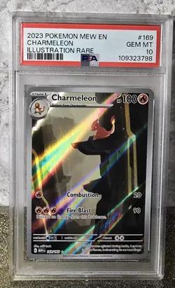 Pokemon TCG Charmeleon 151 English Illustration Rare Card 169/165 PSA 10 - Image 1