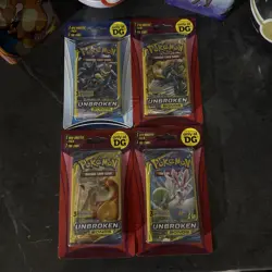 Pokemon TCG: Unbroken Bonds/Cosmic 3 Card Mini Booster Set New Factory Sealed - Image 2