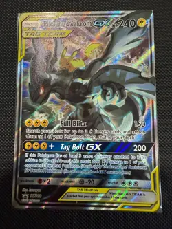 Pikachu & Zekrom GX SM168 Promo - Full Art Ultra Rare Holo Pokemon Card - Image 1