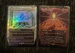 The Fire Crystal Borderless Foil Final Fantasy Set Card #337 & #330 Near Mint - Image 1