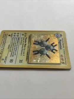 Pokemon Magneton 1999 9/102 Rare Holo Pokemon Card Base Set - Near Mint - Image 3