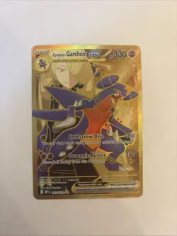 Cynthia's Garchomp ex - Destined Rivals Gold Hyper Rare 241/182 Pokemon Card NM - Image 1