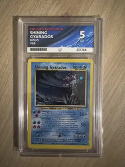 Pokemon Neo Revelation Shining Gyarados Holo Card 65/64 Ace 5 - Image 1