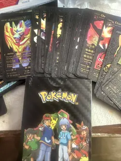 55cards/box Collector's Edition Black 55 Card Non-TCG Fan Art Pokemon - Image 1