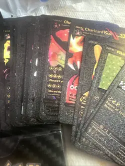 55cards/box Collector's Edition Black 55 Card Non-TCG Fan Art Pokemon - Image 3