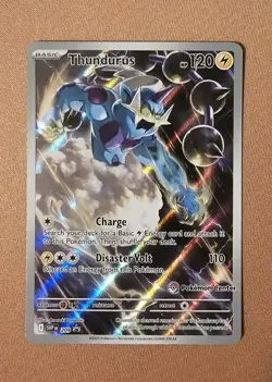 PTCG Thundurus 209 (Pokemon Center Exclusive) x1 NM Scarlet & Violet Promo Card - Image 1