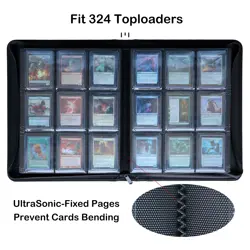 Rayvol Toploader Binder, Holds 300+ Toploaders 9-Pocket Top Loader Card Stora... - Image 2