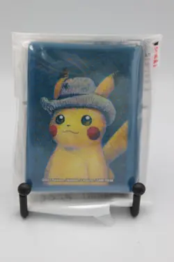 Pokemon Center × Van Gogh Museum Pikachu Card Sleeves - Self-Portrait Inspired - Image 1