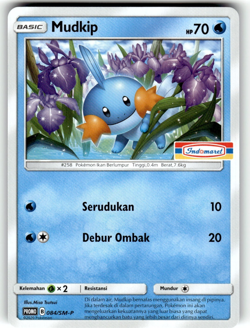 Pokemon 2020 Indonesia Buizel Promo Card 084/SM-P Stamped Indomaret - Image 1
