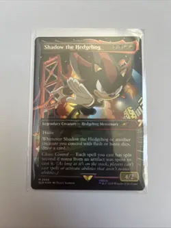 Shadow the Hedgehog Rainbow Foil Secret Lair NM Magic: The Gathering Card - Image 1