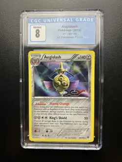 Aegislash 86/146 PRERELEASE PROMO XY Base Set Pokemon Card CGC 8 - Image 1