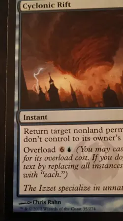 Cyclonic Rift Magic the Gathering MTG Card 35/274 RTR NM Commander EDH Staple - Image 5