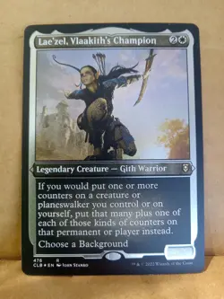 MTG - Lae'zel, Vlaakith's Champion - R - CLB - Foil Etched - 476 NM NICE CARD - Image 1