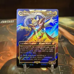 Kefka, Court Mage (0543) (Borderless) (Surge Foil) Final Fantasy MTG Foil - Image 1