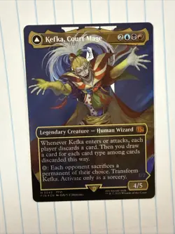 Kefka, Court Mage (0543) (Borderless) (Surge Foil) Final Fantasy MTG Foil - Image 1