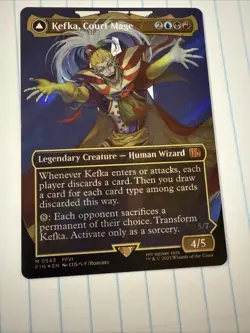 Kefka, Court Mage (0543) (Borderless) (Surge Foil) Final Fantasy MTG Foil - Image 2