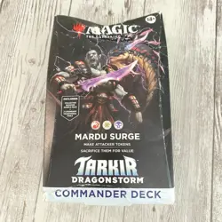 Magic The Gathering Tarkir Dragonstorm Mardu Surge Commander Deck MTG *Ugly Box - Image 1