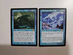 MtG Dralnu's Pet LP x1 & Waterspout Elemental LP x1 - Planeshift - Image 1