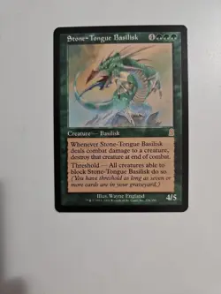 MtG Stone-Tongue Basilisk LP x1- Odyssey - Image 1