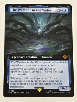 MTG Lord of the Rings The Watcher in the Water Extended Art 0354 NM Mythic - Image 1