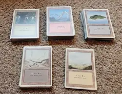 MTG Revised 175+ Bulk Basic Land Forest Island Mountain Plains Swamp Magic 3rd - Image 1