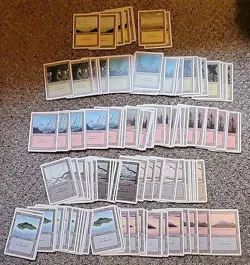 MTG Revised 175+ Bulk Basic Land Forest Island Mountain Plains Swamp Magic 3rd - Image 2