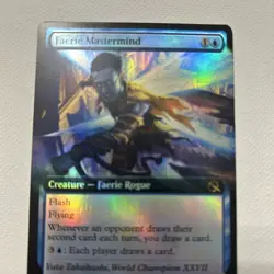 MTG Magic the Gathering Faerie Mastermind (352/548) March of the Machine NM FOIL - Image 4