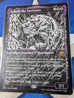Toxrill, The Corrosive Showcase NonFoil MTG VOW Crimson Vow - Image 1