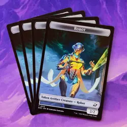 4x Robot Token EOE 0010 2/2 MTG Edge Of Eternities Artifact Creature PLAYSET - Image 1