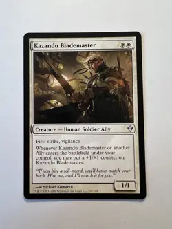 Kazandu Blademaster - MTG Zendikar - NM - Image 1