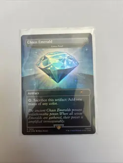 MTG sonic Secret Lair Foil Chaos Emerald M7033 - Image 1