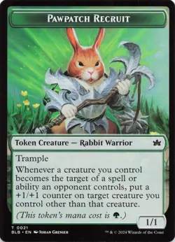 MTG - Pawpatch Recruit Token - Bloomburrow - Image 1