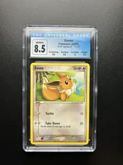 2006 CGC 8.5 Pokemon Card Eevee Pop Series 3 13/17 NM/MINT+ With Subgrades - Image 1