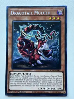 Yugioh - Dracotail Mululu - Jusstice Hunters - 1st Edition Ultra Rare NM - Image 1