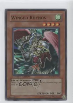 Winged Rhynos (Special Edition) YuGiOh Force of the Breaker Limited Promo 2007 - Image 1