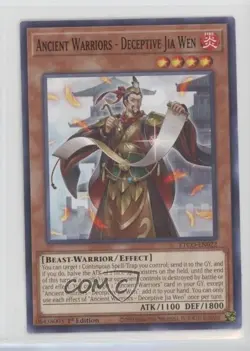 Ancient Warriors - Deceptive Jia Wen 1st Ed. YuGiOh Eternity Code #ETCO-EN022 - Image 1