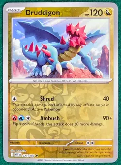 Druddigon (Reverse Holo) - SV: White Flare (WHT) #071/086 - Pokemon TCG Card - Image 1