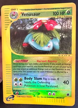 Venusaur 68/165 Expedition Pokemon Card TCG Vintage WOTC Reverse Holo Rare - Mp - Image 2