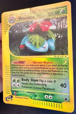 Venusaur 68/165 Expedition Pokemon Card TCG Vintage WOTC Reverse Holo Rare - Mp - Image 3