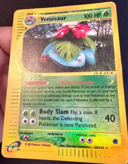 Venusaur 68/165 Expedition Pokemon Card TCG Vintage WOTC Reverse Holo Rare - Mp - Image 4