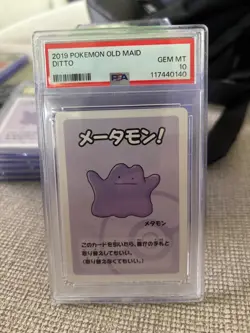 PSA 10 Old Maid Japanese Pokemon Center Red Back 2019 Promo Playing Card - Ditto - Image 1