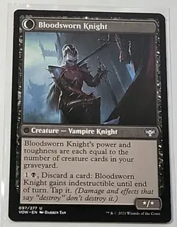 Bloodsworn Knight /Squire Magic The Gathering Innistrad Crimson VOW Card 097/277 - Image 1