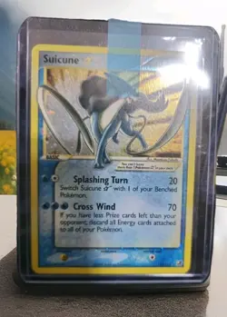 *RESERVED* Suicune Gold Star EX Unseen Forces Holo Ultra Rare Pokemon Card MINT - Image 1