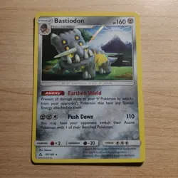 Bastiodon 85/156 - NM HOLO RARE SM Ultra Prism - Pokemon 2018 TCG Card - Image 1