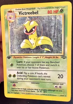 Victreebel 14/64 1st Edition Jungle Set Pokemon Card WOTC Vintage Holo Rare - Mp - Image 2