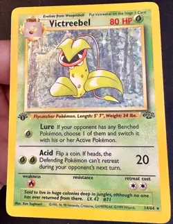 Victreebel 14/64 1st Edition Jungle Set Pokemon Card WOTC Vintage Holo Rare - Mp - Image 3