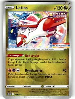 Pokemon 2022 Indonesia Latias Promo Card 259/S-P Stamped Indomaret - Image 1